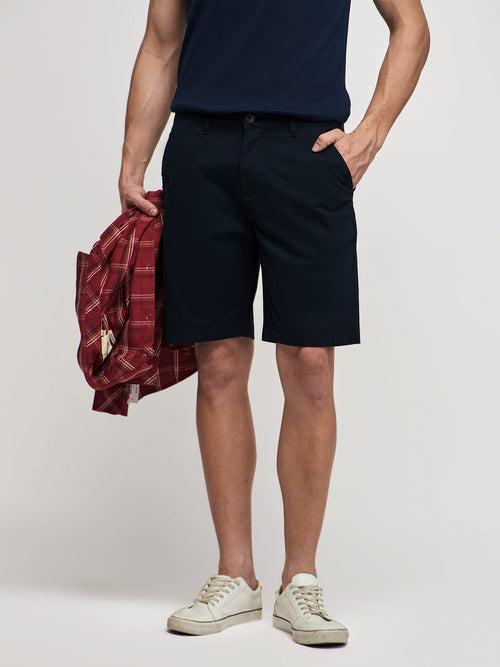 Cotton Twill Stretch Shorts