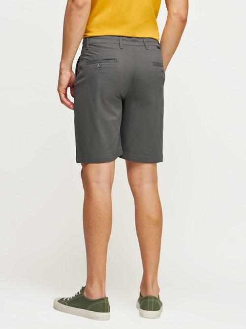 Cotton Twill Stretch Shorts