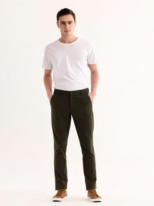 Green Slim Fit Trouser