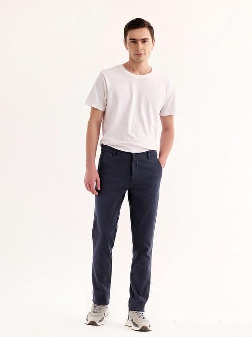 Grey Stretch Slim Fit Trouser