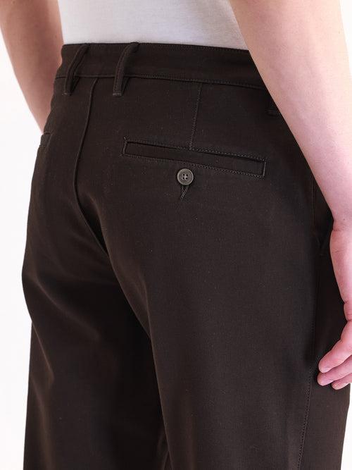 Brown Stretch Slim Fit Trouser