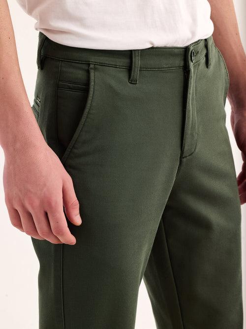 Green Stretch Slim Fit Trouser