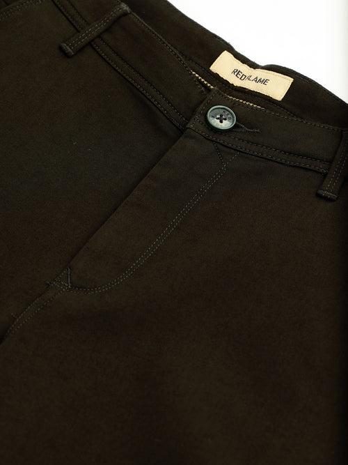 Olive Stretch Slim Fit Trouser