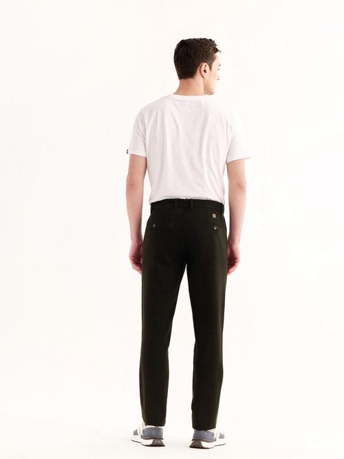 Olive Stretch Slim Fit Trouser