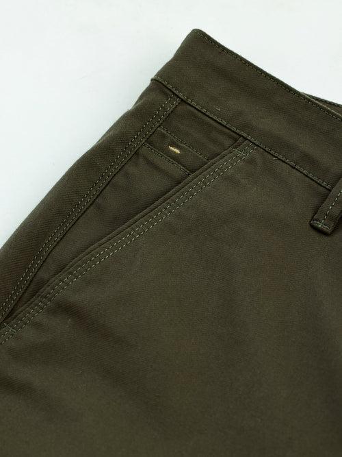 Green Stretch Slim Fit Trouser