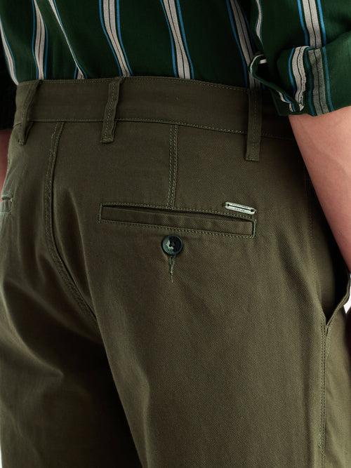 Green Stretch Slim Fit Trouser