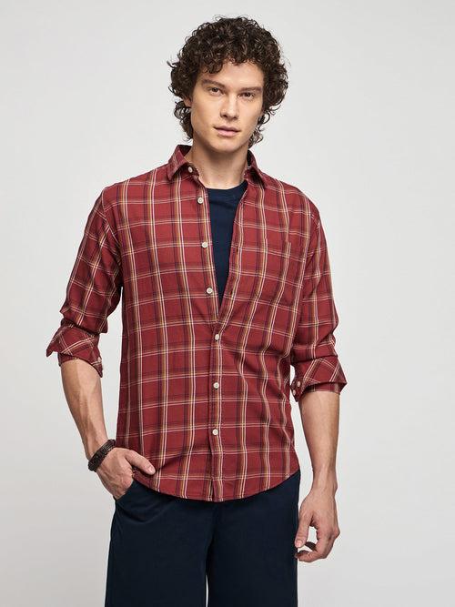 Checked Pure Cotton Shirt