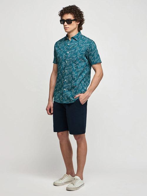 Floral Print Short Sleeve Shirt