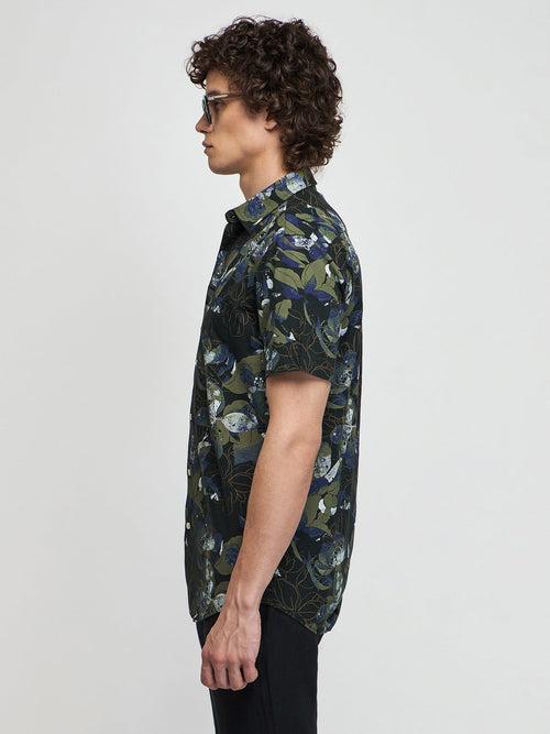 Floral Print Short Sleeve Shirt