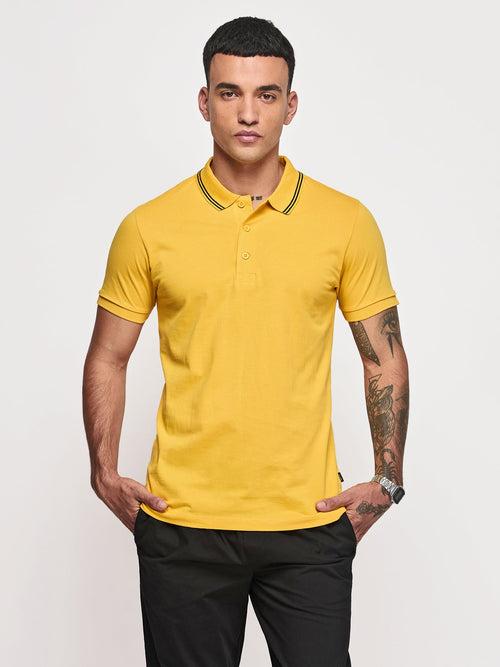 100% Cotton Waffle Polo