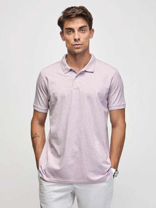 Tonal Print Polo