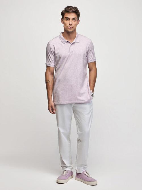 Tonal Print Polo