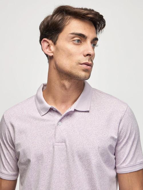 Tonal Print Polo