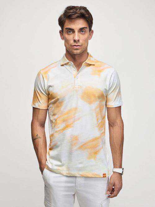 Abstract Print Polo