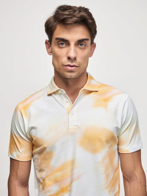 Abstract Print Polo