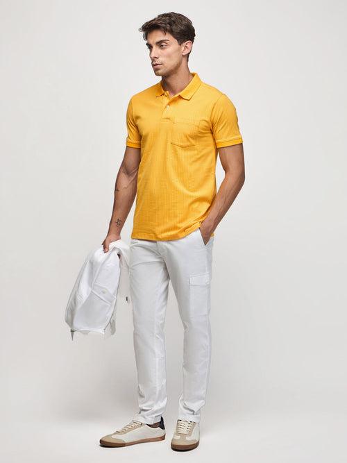 Printed Polo With Pocket