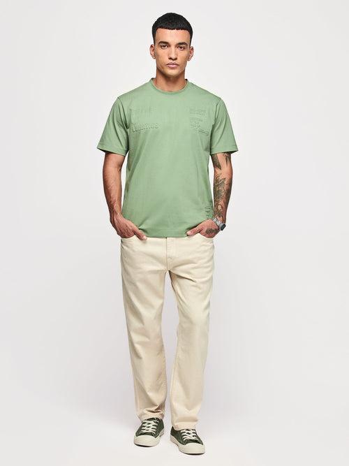 Relaxed Fit Embossed  T-Shirt