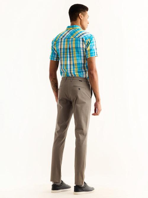 Grey Stretch Slim Fit Trouser