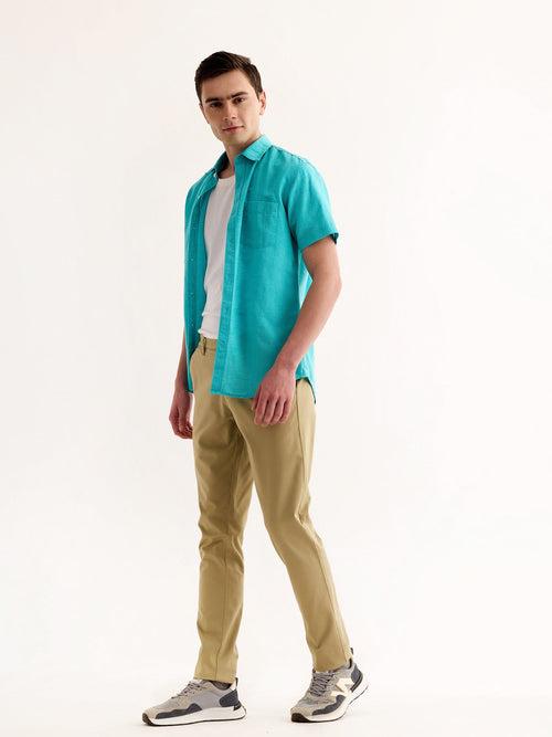 Khaki Stretch Slim Fit Trouser