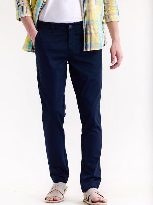 Navy Stretch Slim Fit Trouser