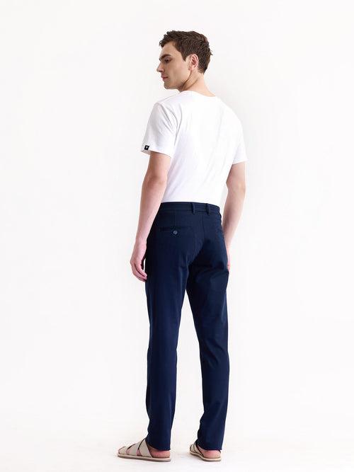 Navy Stretch Slim Fit Trouser