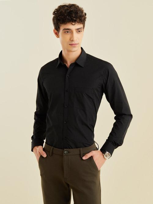 Black Solid Shirt