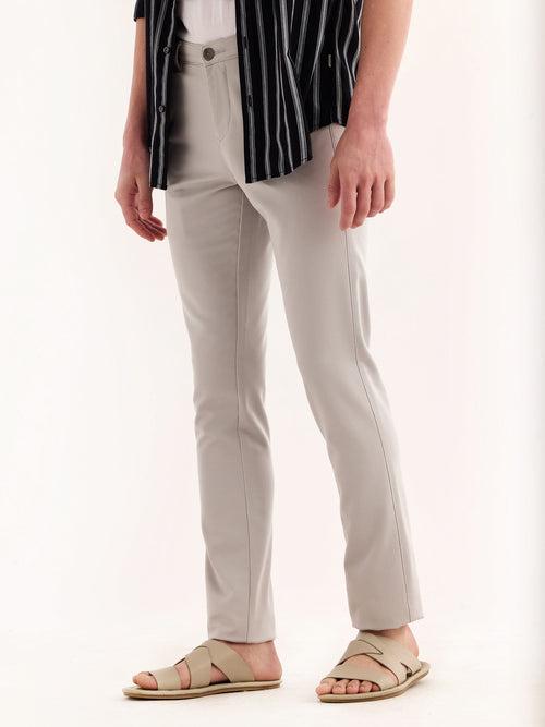 Grey Stretch Slim Fit Trouser