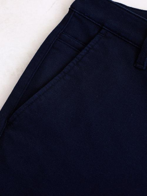 Navy Stretch Slim Fit Trouser