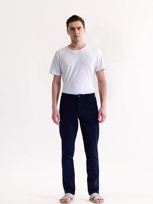 Navy Stretch Slim Fit Trouser