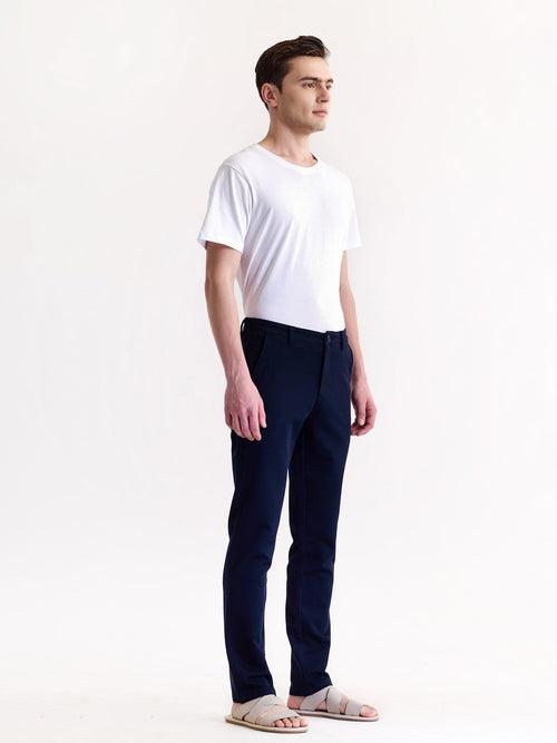 Navy Stretch Slim Fit Trouser