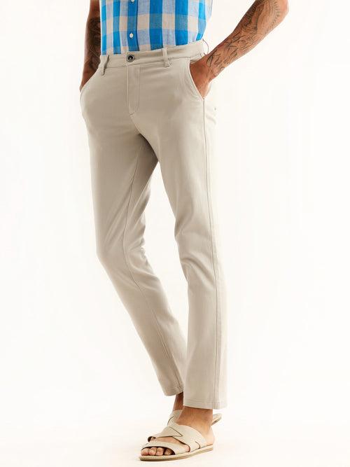 Grey Stretch Slim Fit Trouser