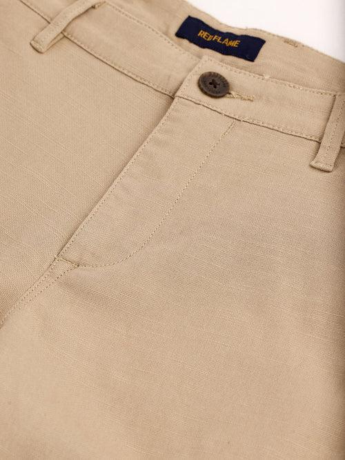 Khaki Stretch Slim Fit Trouser