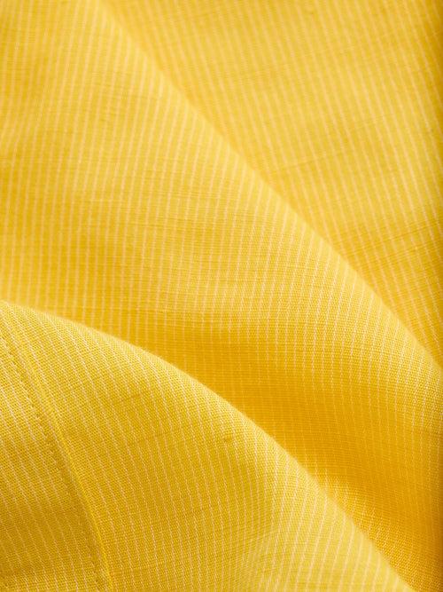 Yellow Striped Linen Shirt