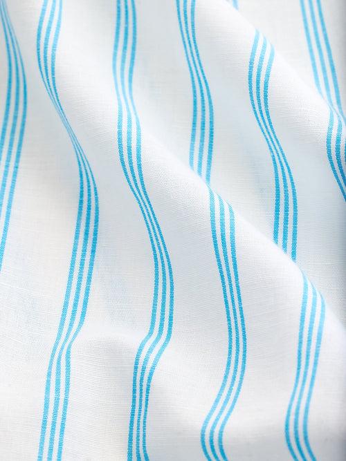 Blue Striped Linen Shirt