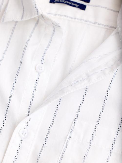 White Striped Shirt