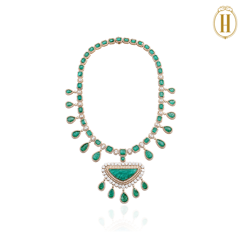 Legacy Diamonds and Emeralds Necklace