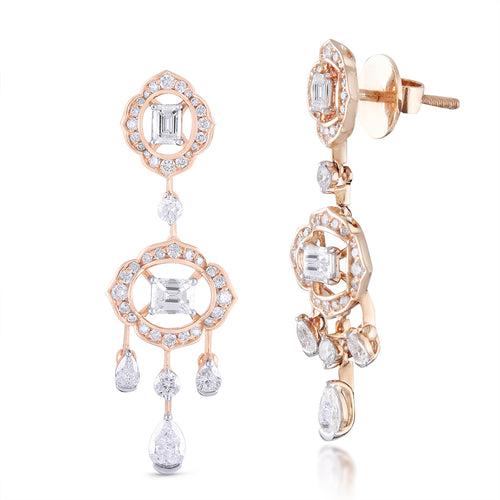 Bella Diamond Chandelier Earrings