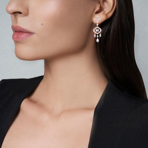 Bella Diamond Chandelier Earrings