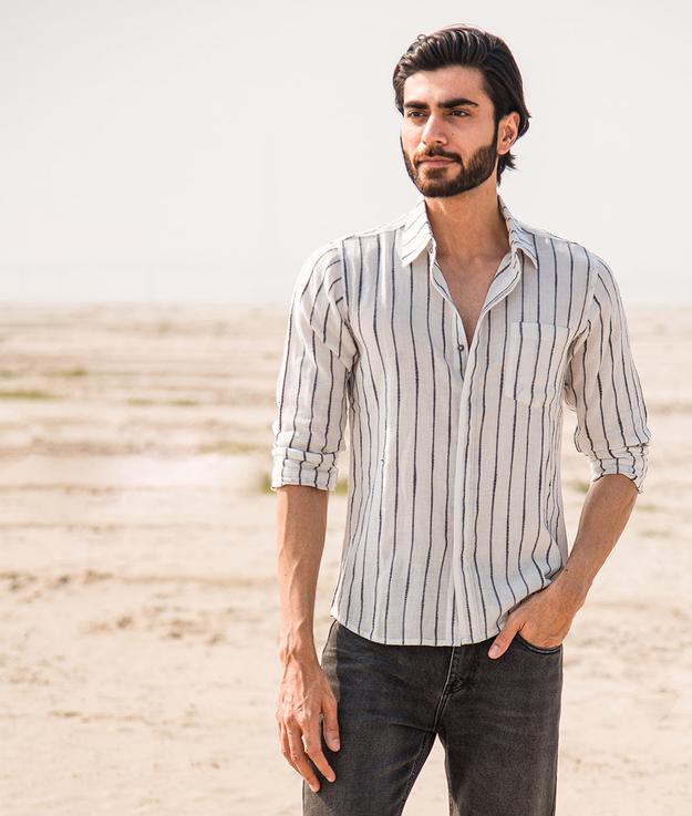 Lark Handwoven Khadi Cotton Shirt