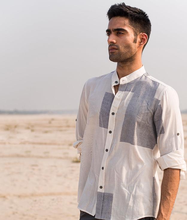 Sapphireloom  handwoven Cotton Shirt