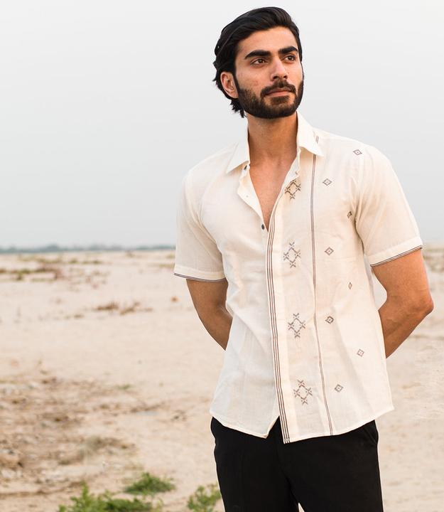 Bramble Creek Handwoven Cotton Shirt