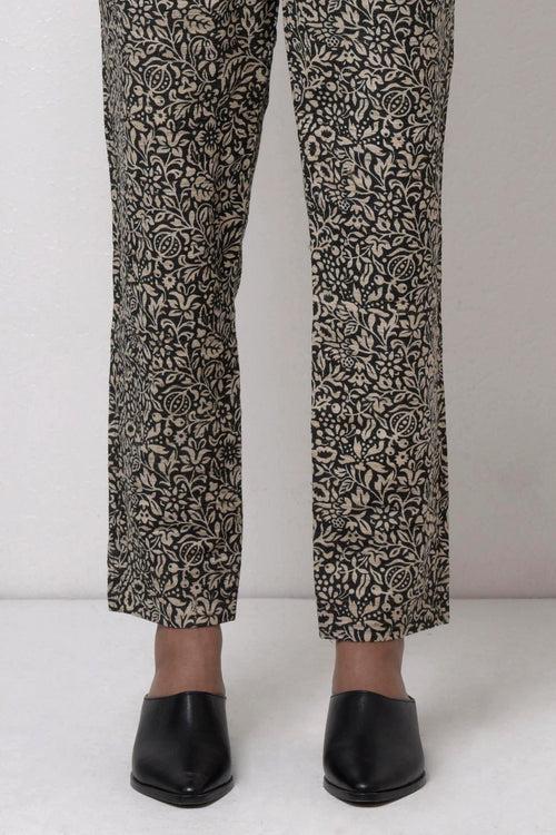 Printed Trouser With Side Pockets