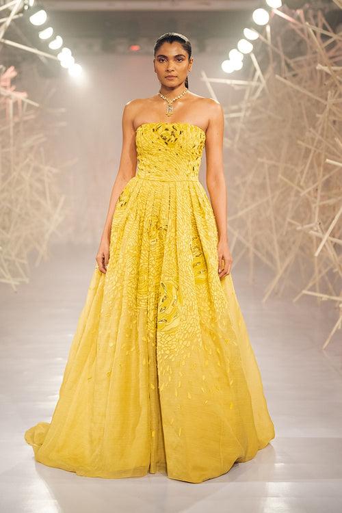 Rosa Gown - Organza - Yellow