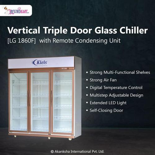 Vertical Triple Door Glass Chiller with Remote Condensing Unit (LG-1860F)