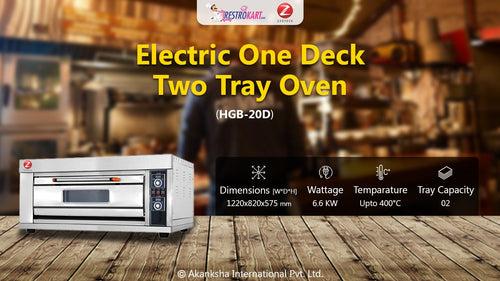 Electric One Deck Two Tray Oven  HGB-20D