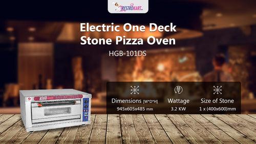 Electric Pizza One Deck One Tray Oven with Stone  HGB-101DS