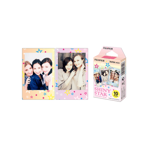 Instax mini designer film- Shiny star frame (10 sheets)