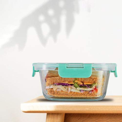 800ml Allo FoodSafe Microwave Oven Safe Glass Container with Break Free Detachable Lock