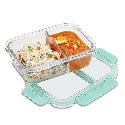 1000ml Allo FoodSafe Microwave Oven Safe Glass Lunch Box with Break Free Detachable Lock
