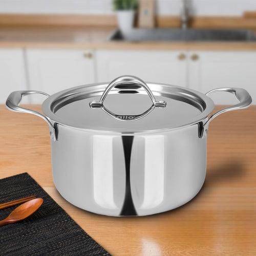 3.6L Allo CookSafe TriPly Saucepot | With Stainless Steel Lid | Induction Friendly | 20cm